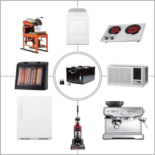 Alt view image 5 of 7 - 3000 Watt Voltage Converter Transformer - Heavy Duty Step Up/Down AC 110V/120V/220V/240V Power Converter - Circuit Breaker Protection  DC 5V USB Port - CE Certified