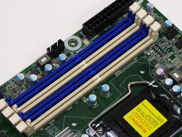 Alt view image 3 of 6 - ASRock Rack E3C246D4U Motherboard + IO Plate | LGA 1151 | Up to 128GB DDR4 ECC