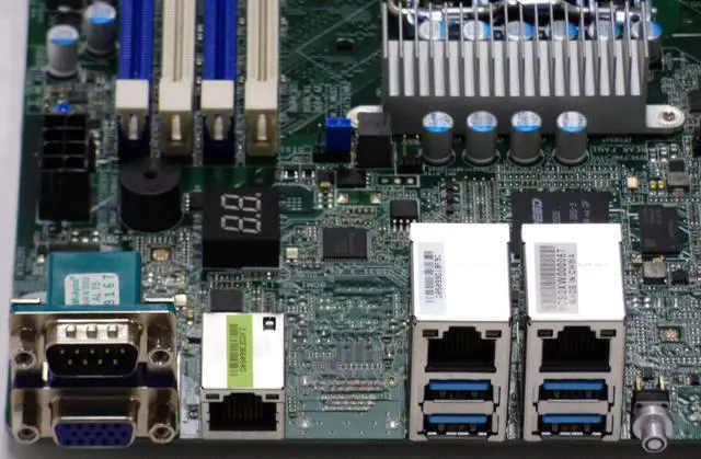 Alt view image 6 of 6 - ASRock Rack E3C246D4U Motherboard + IO Plate | LGA 1151 | Up to 128GB DDR4 ECC