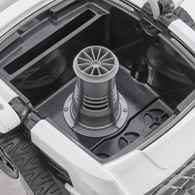 Alt view image 2 of 7 - Polaris P825 Sport Robotic Pool Cleaner, Automatic Vacuum for InGround Pools up to 40ft, Wall Climbing Vac w/ Strong Suction & Easy Access Transparent Lid