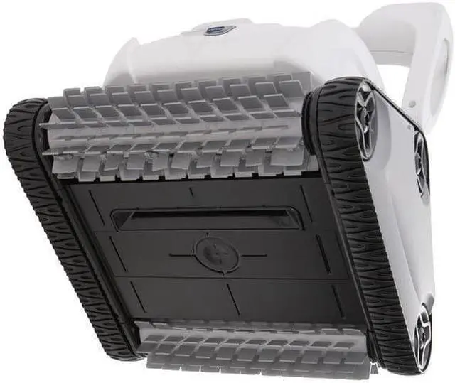 Alt view image 5 of 7 - Polaris P825 Sport Robotic Pool Cleaner, Automatic Vacuum for InGround Pools up to 40ft, Wall Climbing Vac w/ Strong Suction & Easy Access Transparent Lid