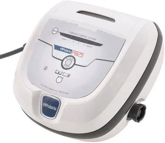 Alt view image 6 of 7 - Polaris P825 Sport Robotic Pool Cleaner, Automatic Vacuum for InGround Pools up to 40ft, Wall Climbing Vac w/ Strong Suction & Easy Access Transparent Lid