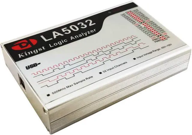 Alt view image 5 of 6 - LA5032 USB Logic Analyzer 32 Channels 500M Max Sample Rate 10G Samples MCU/ARM/FPGA Debug Tool English Software,Support Windows(32bit/64bit),MAC OS,Linux,MIPI Analyzer