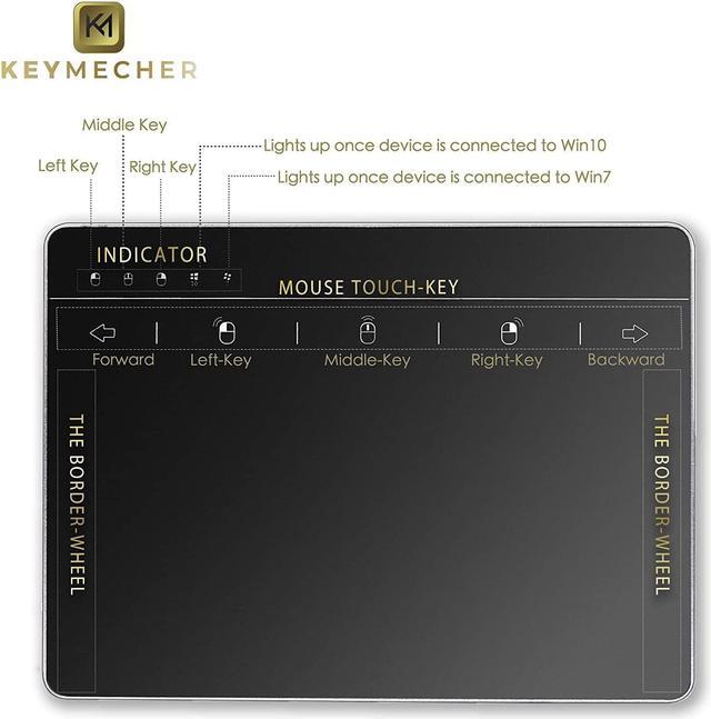 Alt view image 2 of 5 - Multi-Gesture Wired Trackpad for Windows 7 and Windows 10, USB Slim Touchpad Mouse for Computer, Notebook, PC, and Laptop (Aluminum Black, Support Windows Precision Touchpad)