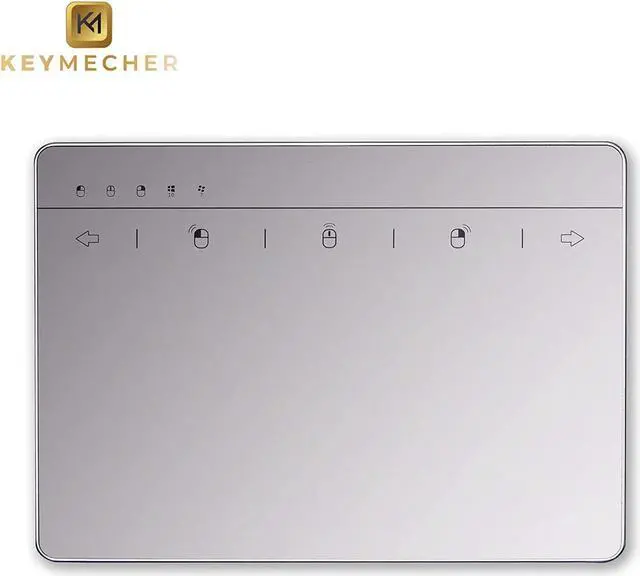 Main image of Multi-Gesture Wired Trackpad for Windows 7 and Windows 10, USB Slim Touchpad Mouse for Computer, Notebook, PC, and Laptop (Aluminum Silver, Support Windows Precision Touchpad)