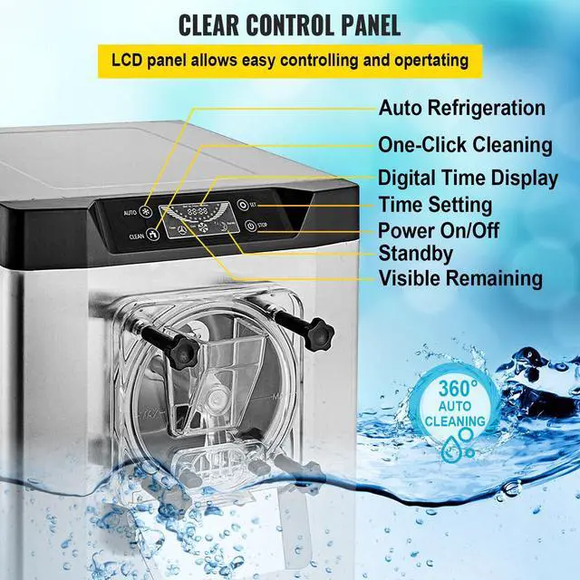 Alt view image 5 of 7 - 20L/H Frozen Hard Ice Cream Machine LCD Display Commercial Yogurt Maker
