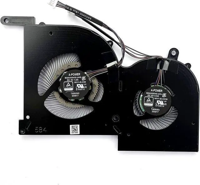 Alt view image 4 of 4 - CPU + GPU Cooling Fan For MSI WS66 GS66 Stealth 10SD 10SGS 10SF 10SE MS-16V1