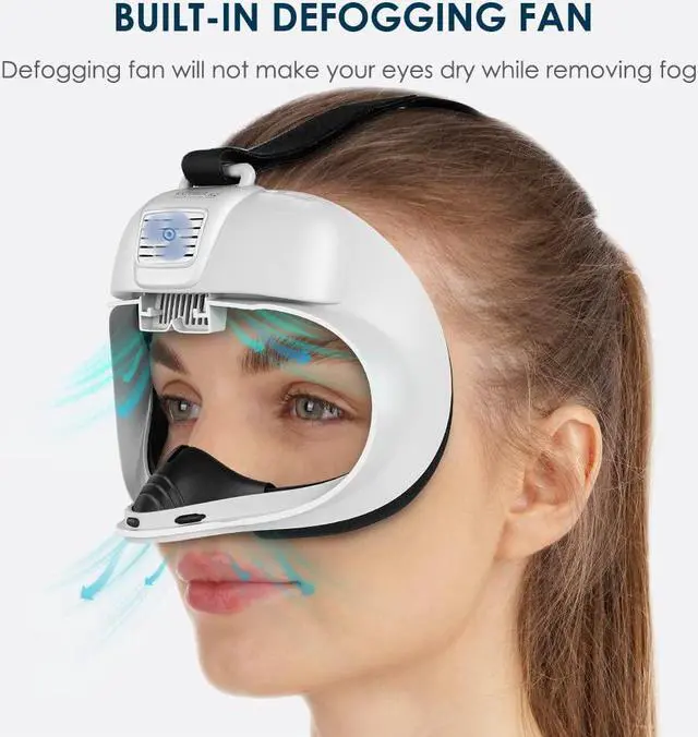 Alt view image 2 of 6 - KKCOBVR K2 Cooling Fan Face Cover with Leather Comfortable Interface Pad Compatible with Quest 2 Accessories, Relieve Lens Fogging and Replace Quest 2 Facial Cover Cushion