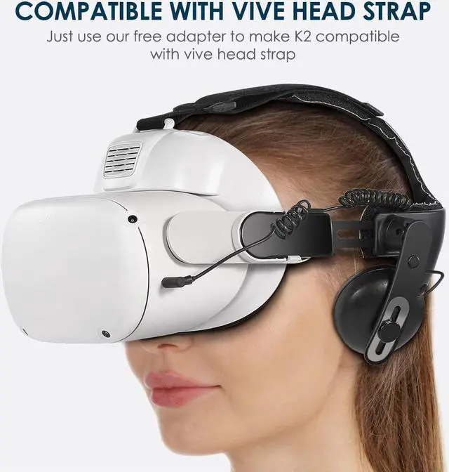 Alt view image 6 of 6 - KKCOBVR K2 Cooling Fan Face Cover with Leather Comfortable Interface Pad Compatible with Quest 2 Accessories, Relieve Lens Fogging and Replace Quest 2 Facial Cover Cushion