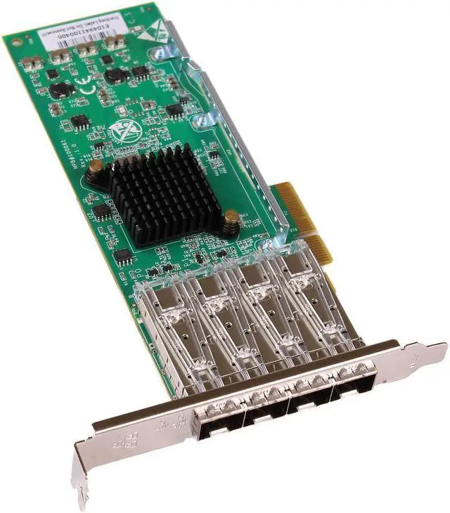 Alt view image 2 of 3 - Silicom PE2G4SFPI35L V:1.2 Quad Port 1Gb SFP PCIe Server Adapter