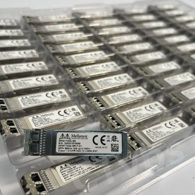 Alt view image 2 of 2 - Mellanox MFM1T02A-SR 10GbE SFP+ 850nm Up to 300m MMF Optical Transceiver Module - 1 Pcs