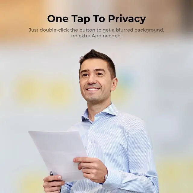 Alt view image 4 of 7 - OBSBOT Meet 1080P 60FPS Webcam, Full HD Auto-Focus & AI-Powered Framing Computer Camera, Background Replacement, HDR, Adjustable FOV, Webcam for Conferencing, Video Calling, Live Sreaming, PC, Laptop