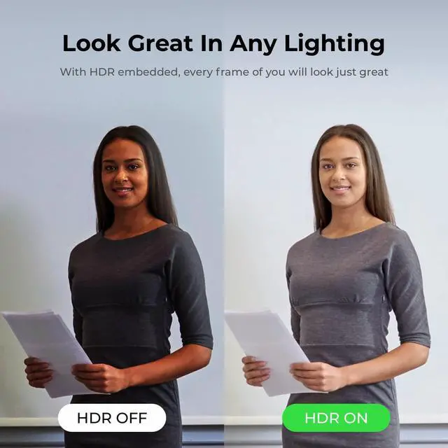 Alt view image 5 of 7 - OBSBOT Meet 1080P 60FPS Webcam, Full HD Auto-Focus & AI-Powered Framing Computer Camera, Background Replacement, HDR, Adjustable FOV, Webcam for Conferencing, Video Calling, Live Sreaming, PC, Laptop