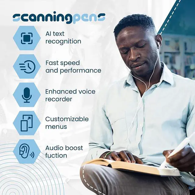 Alt view image 3 of 6 - Text to Speech Reader 2 - OCR Scanning Device for Reading, Literacy & Learning | Assistive Tool for Dyslexia & Learning Differences | Tests, Meetings, Study | Windows & Mac