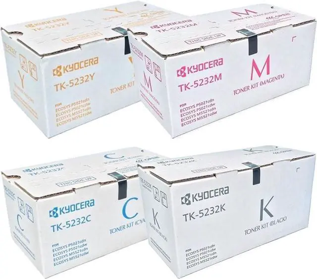 Main image of Kyocera TK5232 (TK-5232) 4-Color Toner Cartridge Set for M5521cdw, P5021cdw