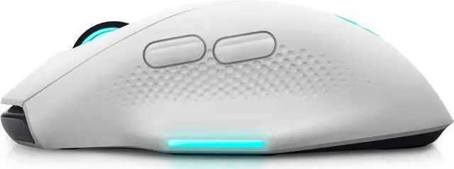 Alt view image 2 of 5 - ALIENWARE WIRELESS GAMING MOUSE 26000DPI ,2.4GHz Wireless USB Wired DUAL-MODE BATTERY LIFE 140 hour NON-SLIP GRIP - AW620M Lunar Light