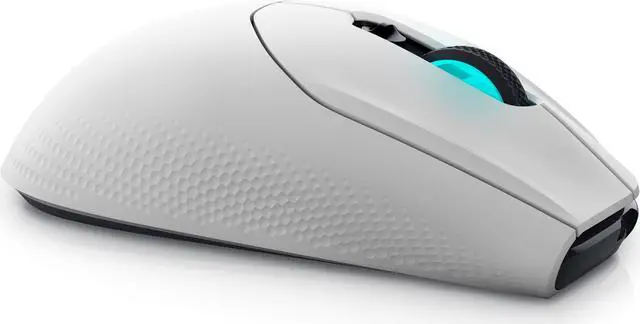 Alt view image 4 of 5 - ALIENWARE WIRELESS GAMING MOUSE 26000DPI ,2.4GHz Wireless USB Wired DUAL-MODE BATTERY LIFE 140 hour NON-SLIP GRIP - AW620M Lunar Light