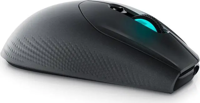 Alt view image 3 of 5 - ALIENWARE WIRELESS GAMING MOUSE 26000DPI ,2.4GHz Wireless USB Wired DUAL-MODE BATTERY LIFE 140 hour NON-SLIP GRIP - AW620M Dark Side of the Moon