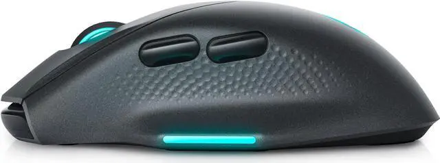Alt view image 2 of 5 - ALIENWARE WIRELESS GAMING MOUSE 26000DPI ,2.4GHz Wireless USB Wired DUAL-MODE BATTERY LIFE 140 hour NON-SLIP GRIP - AW620M Dark Side of the Moon