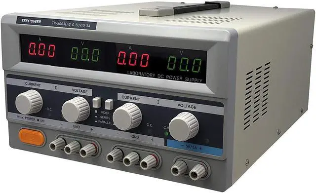 Alt view image 2 of 4 - Tekpower TP5003D-3 Variable Triple Outputs Linear DC Power Supply 50V @ 3A