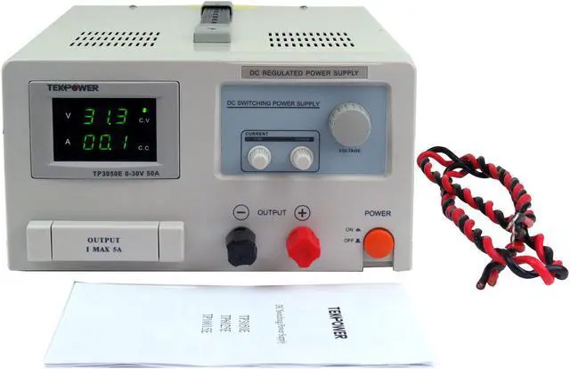 Alt view image 5 of 5 - TekPower TP3050E DC Adjustable Switching Power Supply 30V 50A Digital Display