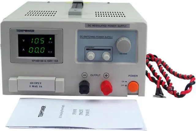 Alt view image 5 of 5 - TekPower TP10015E DC Adjustable Switching Power Supply 100V 15A Digital Display
