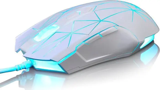 Alt view image 2 of 6 - Watcher RGB Gaming Mouse, Programmable 7 Buttons, Ergonomic LED Backlit USB Gamer Mice Computer Laptop PC, for Windows Mac Linux OS, Star White