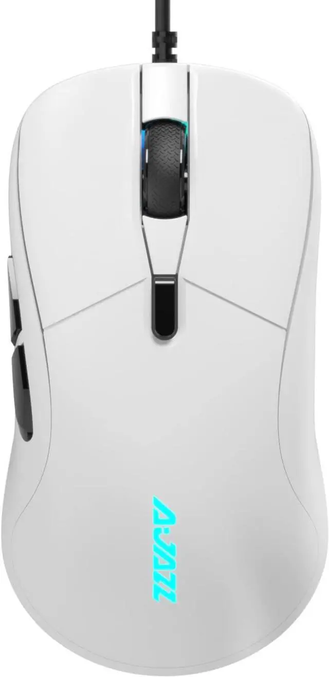 Main image of Lightweight Wired Gaming Mouse, Mouse Body Weight 65g, Programmable 6 Buttons, Ergonomic RGB Backlit, USB Gamer Computer Laptop PC Mice, White