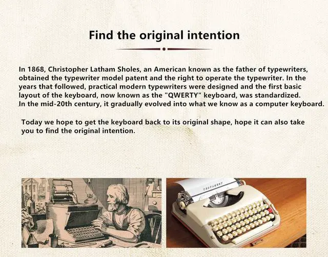 Alt view image 2 of 7 - Retro Mechanical Gaming Keyboard - PBT SP Spherical Keycaps - Classic Grey-White Matching - RGB Backlight - Black Switches