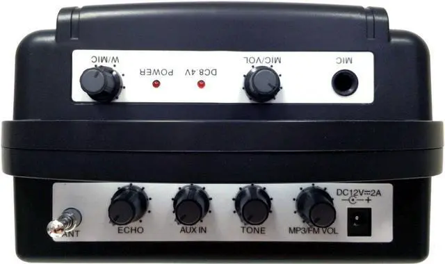Alt view image 4 of 4 - Hisonic HS210 Rechargeable Portable PA System with Wireless Microphone