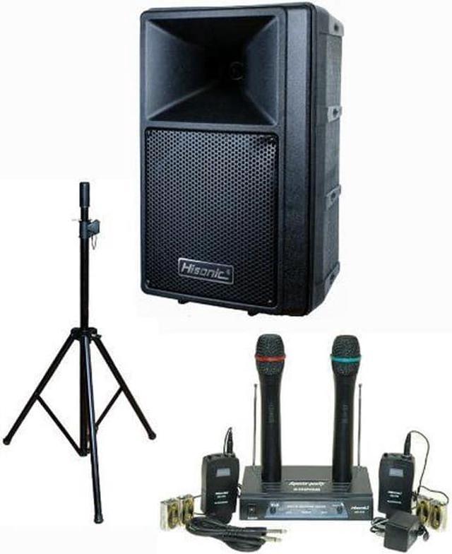 Hisonic Portable shops Speaker System with Wireless Microphone