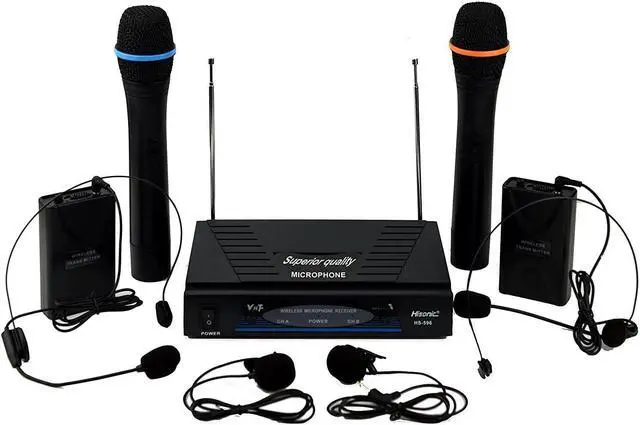 Main image of Hisonic HS596B Dual Channel Wireless Microphone System