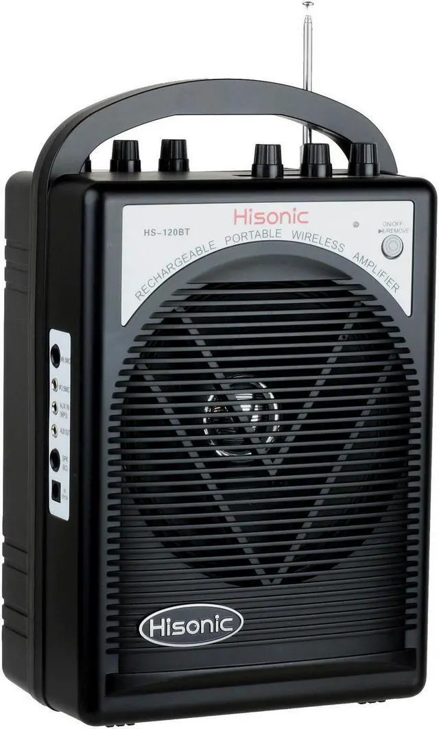 Alt view image 2 of 7 - Hisonic HS120BT Portable Speaker System with Wireless Microphones