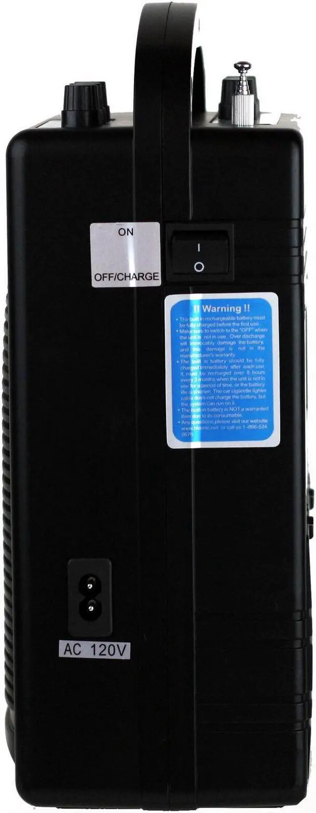 Alt view image 5 of 7 - Hisonic HS120BT Portable Speaker System with Wireless Microphones