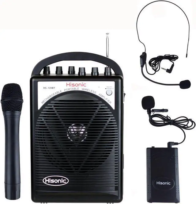 Main image of Hisonic HS120BT Portable Speaker System with Wireless Microphones