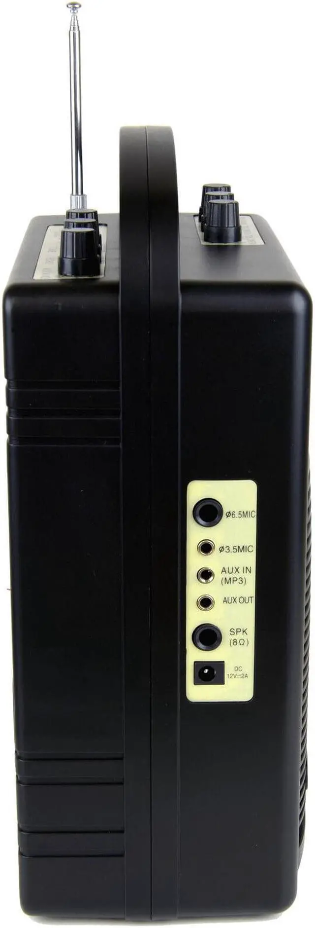 Alt view image 5 of 7 - Hisonic HS122B-H2 Rechargeable Portable PA System with Wireless Microphone
