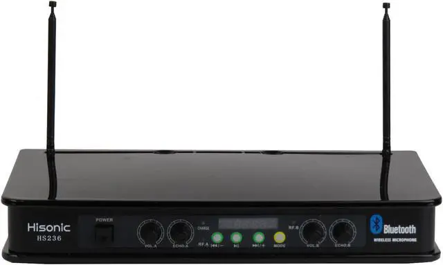 Main image of Hisonic HS236 Dual Channel Bluetooth High Quality VHF Wireless Microphone System