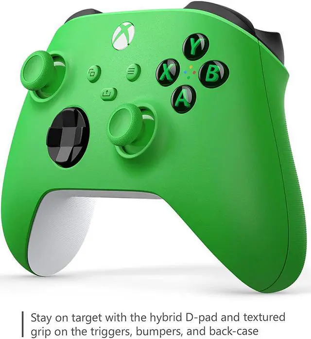 Alt view image 2 of 4 - Xbox Wireless Controller  Velocity Green For Xbox Series X|S, Xbox One, And Windows Devices