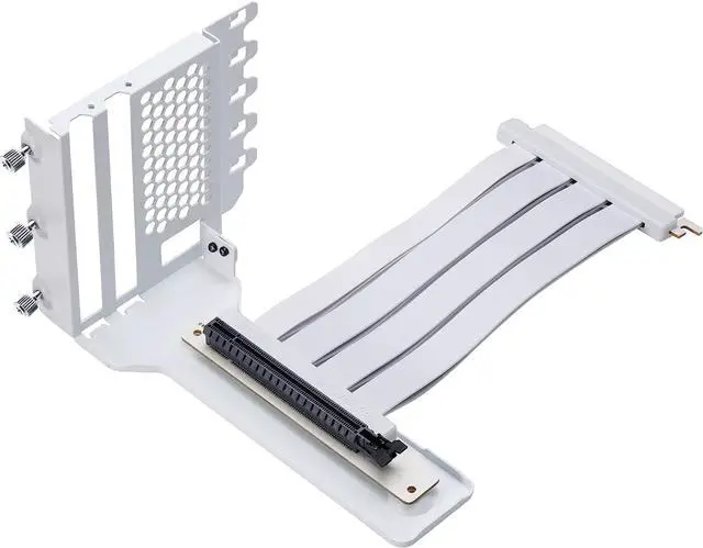 Alt view image 2 of 4 - Phantek Gen4 Vertical GPU Bracket, 220mm Flat Line PCI-E Gen4 x16 Riser Cable Kit (White)