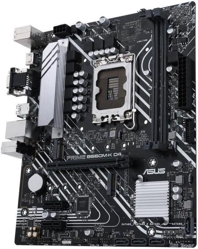 Alt view image 4 of 4 - ASUS PRIME B660M-K Motherboard(Micro-ATX,Intel B660 LGA1700,2×DDR4 DIMM,PCI-E 4.0,USB3.2 Gen1, 2×M.2 Slot, 1×VGA ,1×HDMI,Windows 11 Ready)