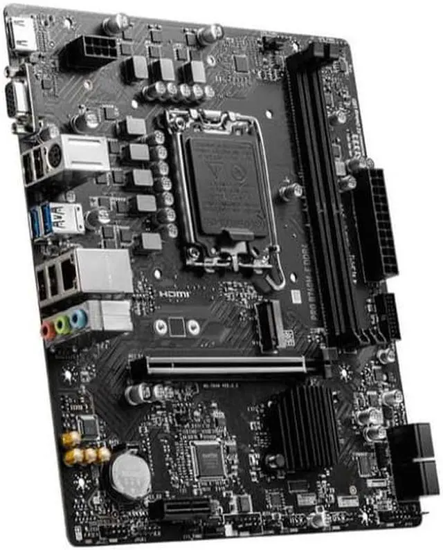 Alt view image 3 of 5 - MSI PRO B760M-E Motherboard(INTEL B760,Supports 12th/13th Gen Intel Core Processors micro ATX,LGA1700,2x DDR4,PCIe 4.0,1x M.2,1×VGA,1×HDMI)