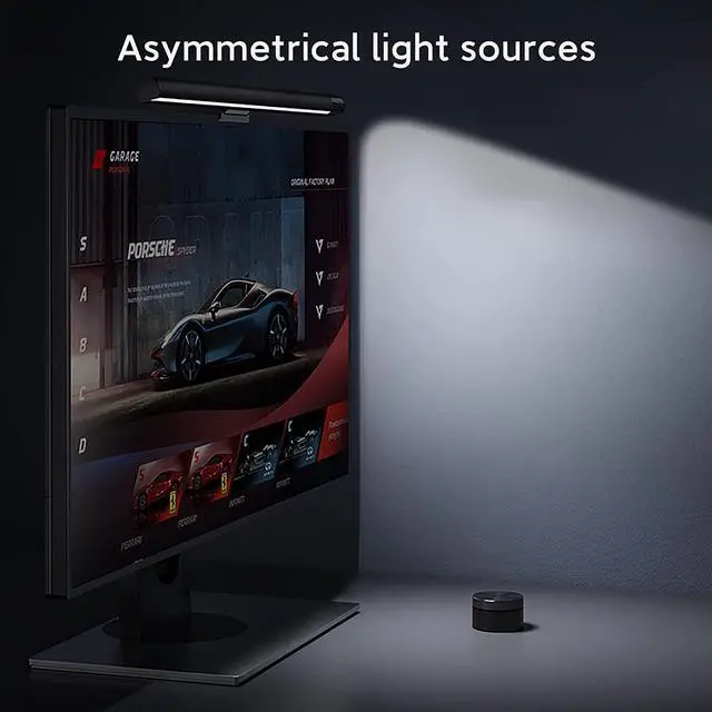 Alt view image 3 of 7 - Computer Monitor Led Lights with Remote: PC Monitor LED Bar Eye Caring Monitor Led Lights Adjustable Monitor Led Lights Desk Lamp for Home Office Gaming