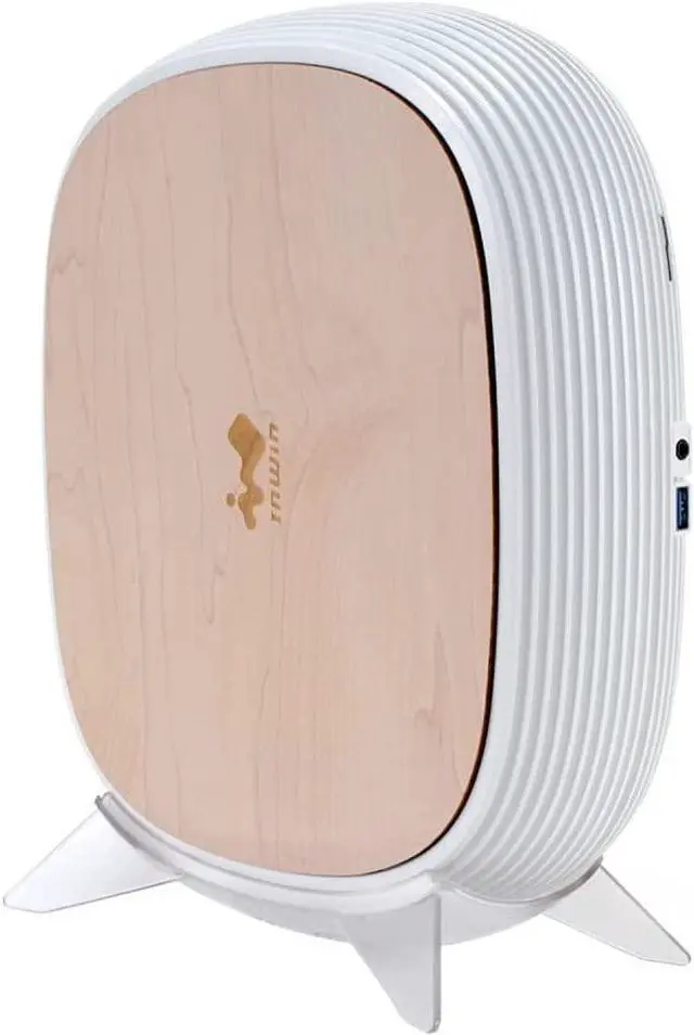 Alt view image 2 of 5 - IN WIN B1 Pure White Mini-ITX Chassis with 200Watts 80+Gold PSU and Wood Top Panel