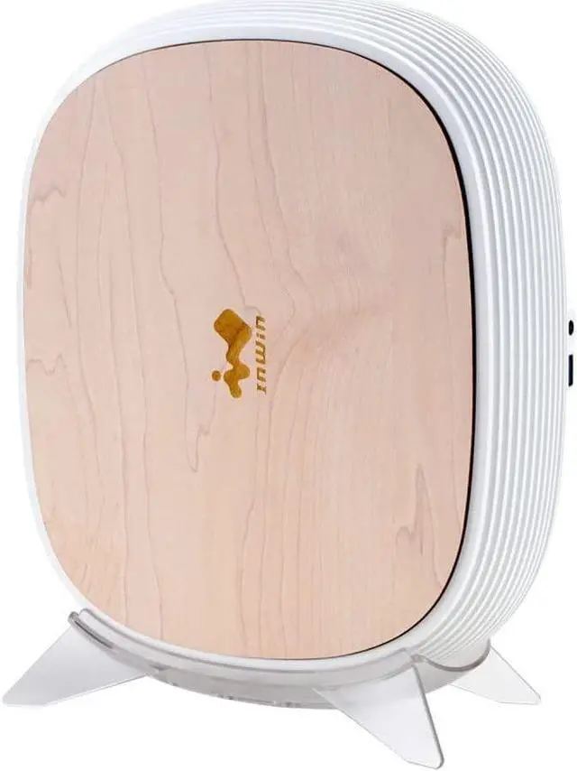 Alt view image 4 of 5 - IN WIN B1 Pure White Mini-ITX Chassis with 200Watts 80+Gold PSU and Wood Top Panel