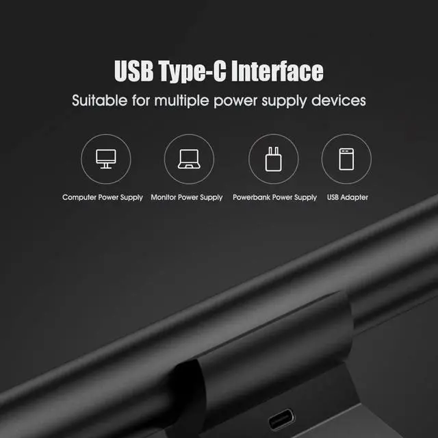 Alt view image 7 of 7 - Xiaomi Mi Computer Monitor Light Bar, Screen Light Bar (270 Lumens, Adjustable Colour Temperature 2700-6500K, Colour Rendering Index RA95, No Reflective Glare, Easy Installation, Modern Design)