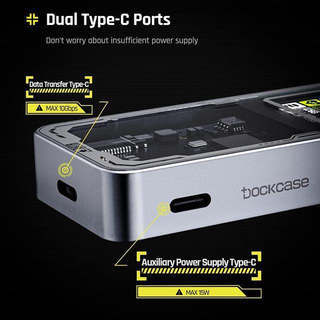 DOCKCASE M.2 NVMe SSDケース USB 3.2 Type-C-