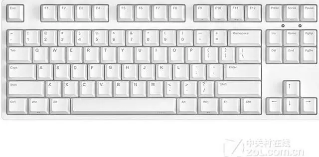 Main image of ikbc C87 Ergonomic Wired Mechanical Keyboard with Cherry MX Blue Switch for Windows, Mac, Tenkeyless Keyboard Upgraded with Mistel PBT Double Shot Keycaps for Desktop and Laptop, Solid Build White