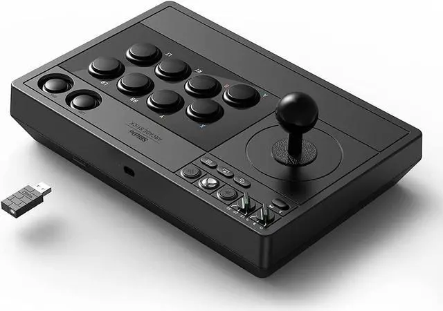 Alt view image 2 of 7 - 8Bitdo Arcade Stick for Xbox Series X|S, Xbox One and Windows 10, Arcade Fight Stick with 3.5mm Audio Jack - Officially Licensed (Black)