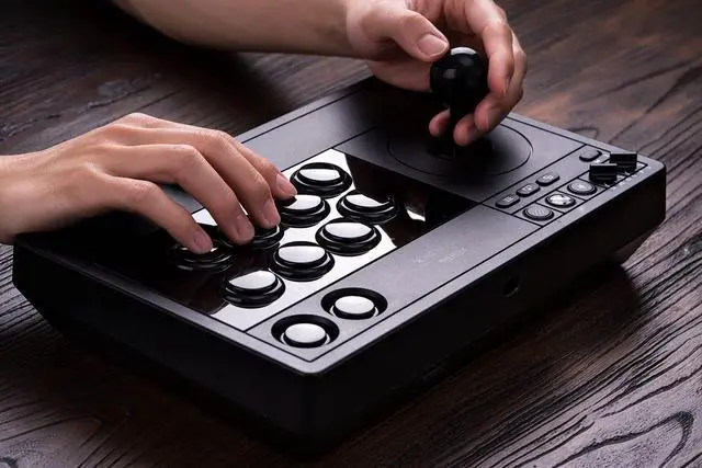 Alt view image 6 of 7 - 8Bitdo Arcade Stick for Xbox Series X|S, Xbox One and Windows 10, Arcade Fight Stick with 3.5mm Audio Jack - Officially Licensed (Black)