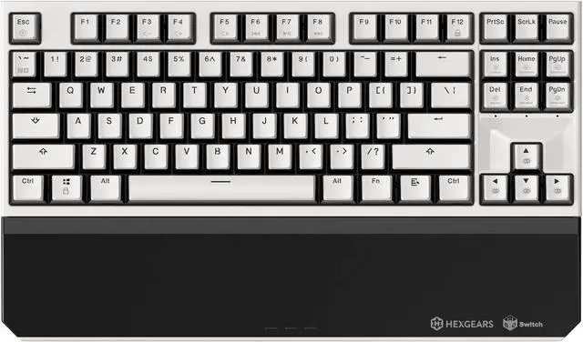Main image of HYEKU TKL 2.4ghz Wireless Mechanical Keyboard with Red Kailh Box Switches, Ducky Pink Tenkeyless Compact Keyboard for Gaming, Typing, Ergonomic 87-Key Typewriter Keyboard with Wrist Rest